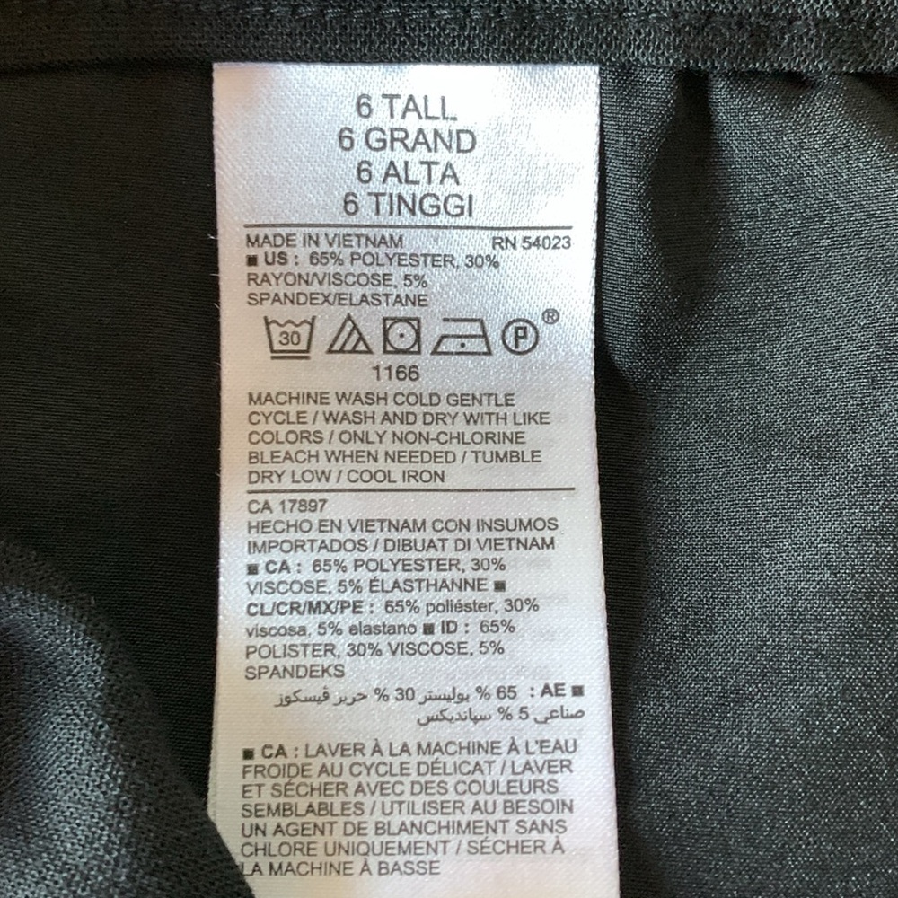 New Old Navy womens black pants wide leg size 6 tall 6T business casual career - Picture 10 of 11